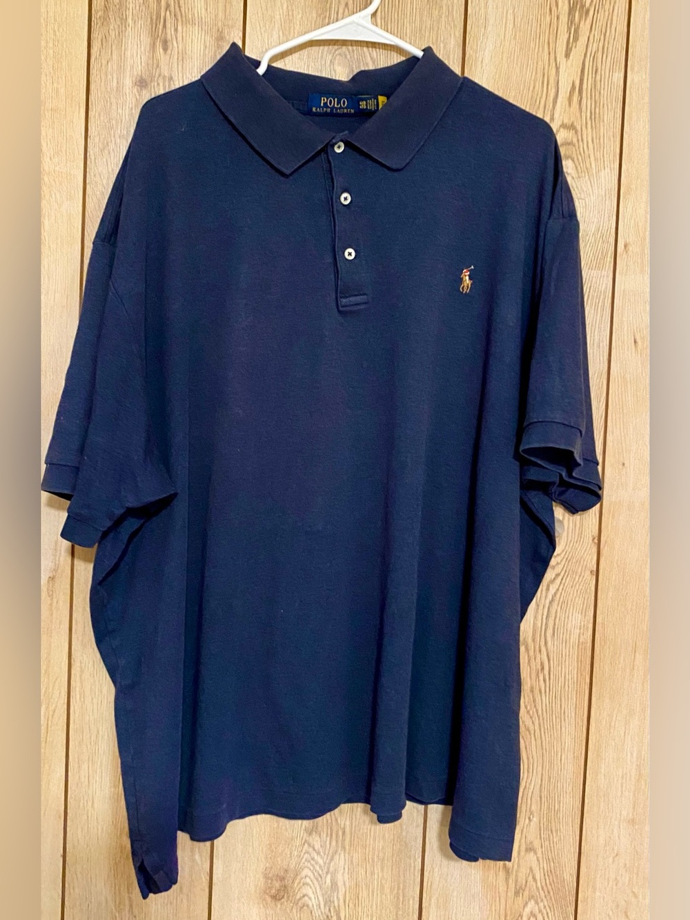 Polo by Ralph Lauren Navy Blue Short-Sleeve Polo with Gold Pony